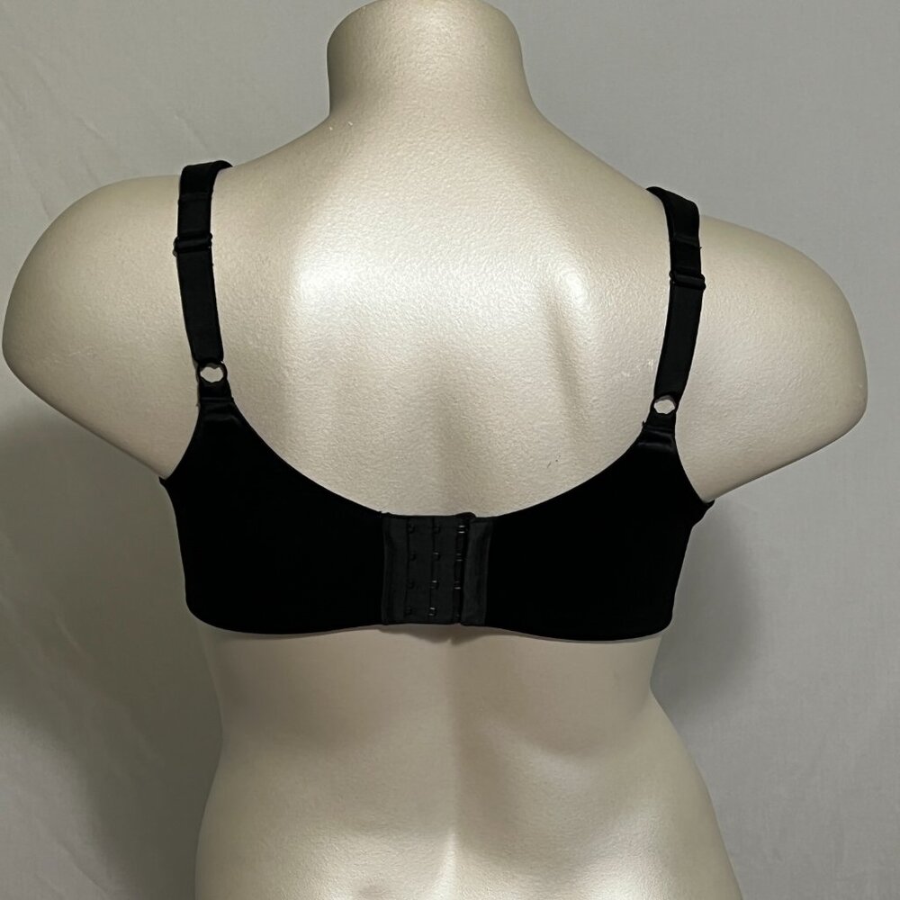 Catherines Uplifting Plunge Bra Underwire Medium Coverage Black Plus Size 46DDD - Picture 3 of 3